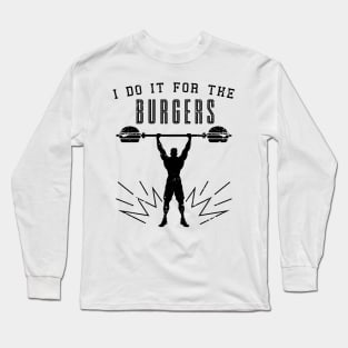 Lift for Burgers - blk Long Sleeve T-Shirt